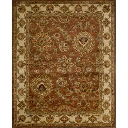 NOURISON Jaipur Area Rug Collection Rust 5 Ft 6 In. X 8 Ft 6 In. Rectangle 99446771193